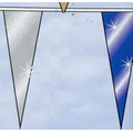 30' Hurricane Style Metallic Pennant Strings (6"x18"-20 Pennants)